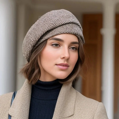 Winter Beanie Wool-Textured Breathable Knit