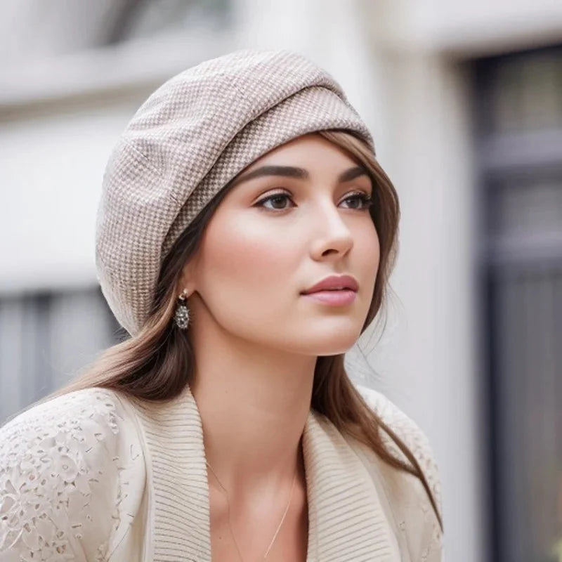 Winter Beanie Wool-Textured Breathable Knit