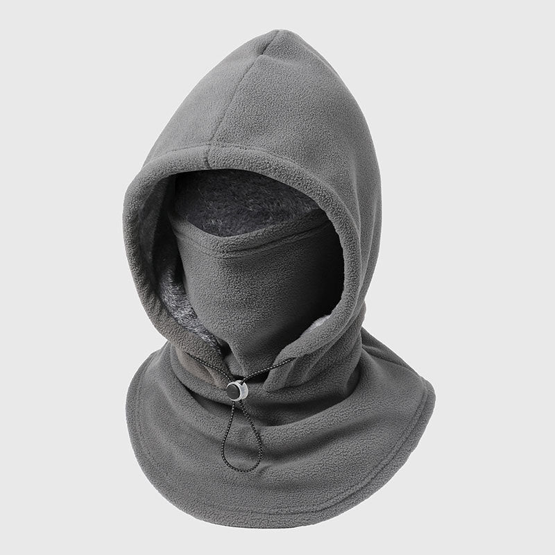 Winter Hat With Face Mask Windproof Flannel Adjustable