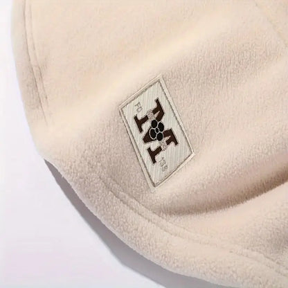 Winter Hat With Face Mask Windproof Flannel Adjustable