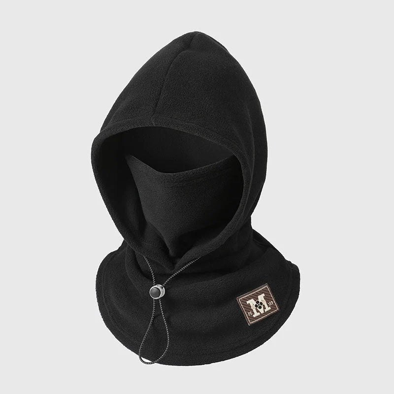 Winter Hat With Face Mask Windproof Flannel Adjustable