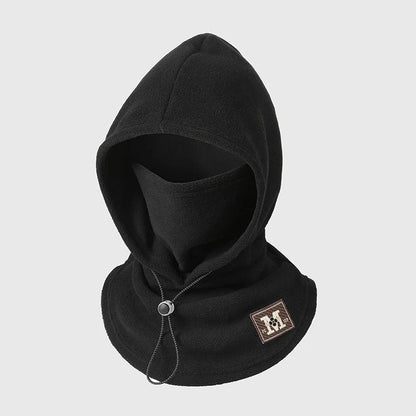 Winter Hat With Face Mask Windproof Flannel Adjustable
