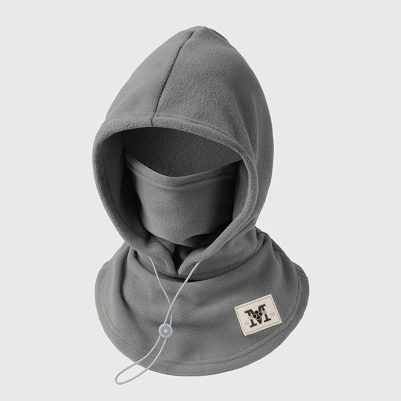 Winter Hat With Face Mask Windproof Flannel Adjustable