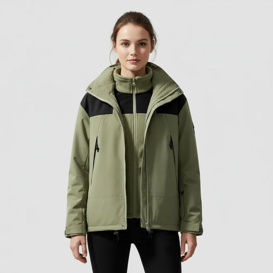 Winter Jacket 3-In-1 Fleece-Lined Hooded