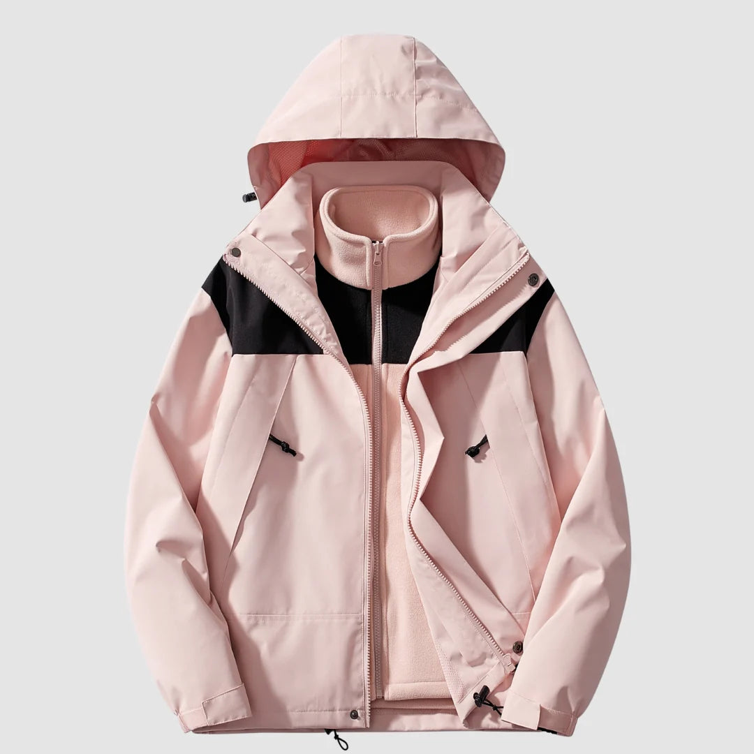 Winter Jacket 3-In-1 Fleece-Lined Hooded