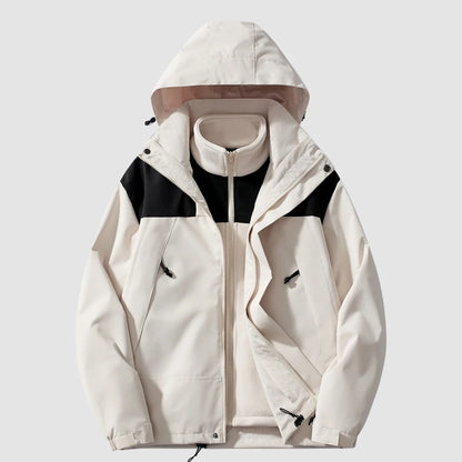 Winter Jacket 3-In-1 Fleece-Lined Hooded