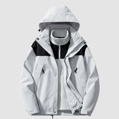 Winter Jacket 3-In-1 Fleece-Lined Hooded
