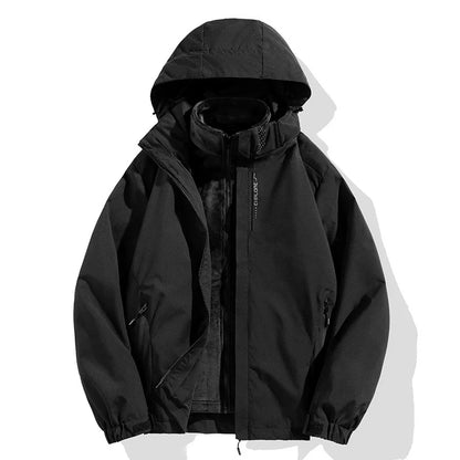 Winter Jacket Detachable Fleece Liner Water-Repellent Windproof