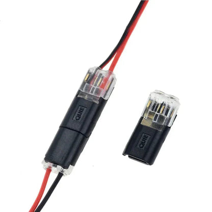 Wire Connector 2-Pole No-Stripping Transparent Window