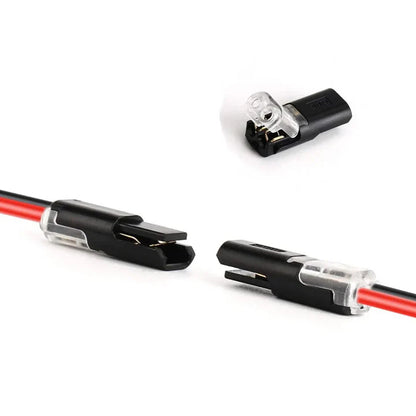 Wire Connector 2-Pole No-Stripping Transparent Window