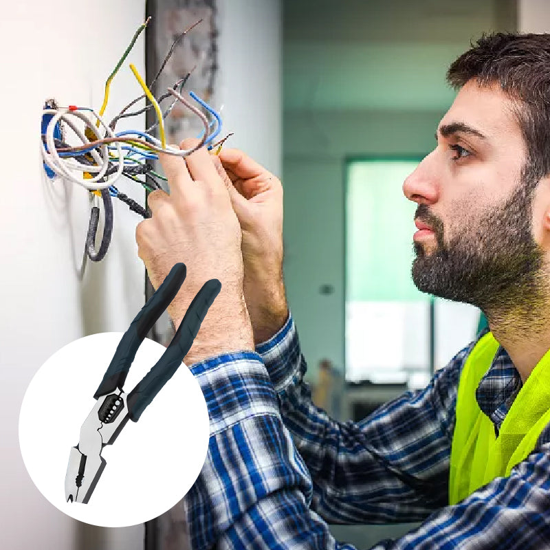 Wire Stripper 3-In-1 Strip Cut & Crimp Ergonomic Handle