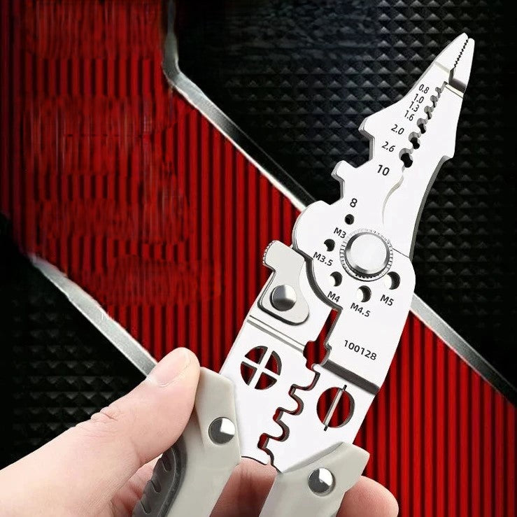 Wire Stripper 7-In-1 Hardened Steel Rust-Resistant Finish