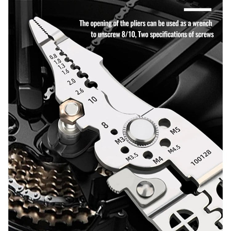 Wire Stripper 7-In-1 Hardened Steel Rust-Resistant Finish