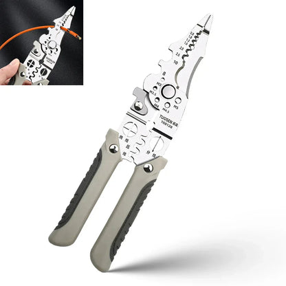 Wire Stripper 7-In-1 Hardened Steel Rust-Resistant Finish