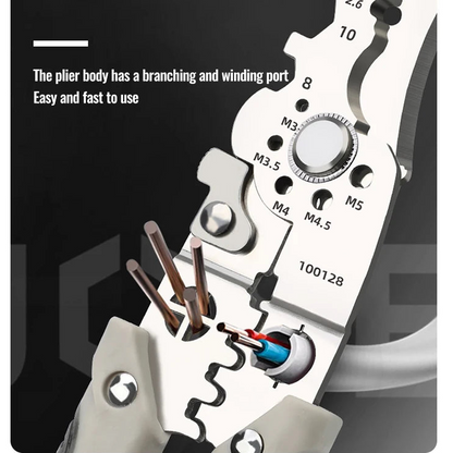 Wire Stripper Pliers 7-In-1 High Carbon Steel Ergonomic Grip