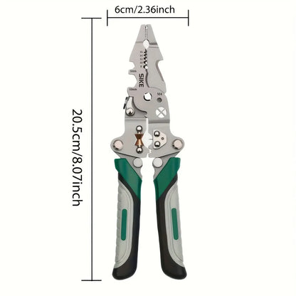 Wire Stripper Pliers Cutting Crimping & Stripping Foldable