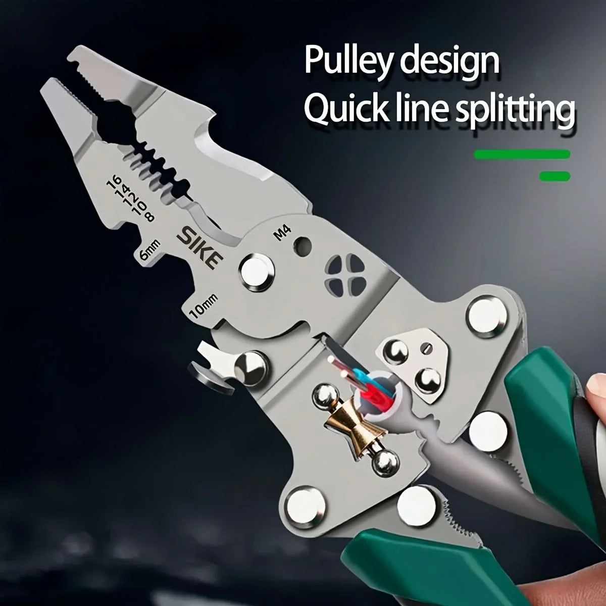 Wire Stripper Pliers Cutting Crimping & Stripping Foldable