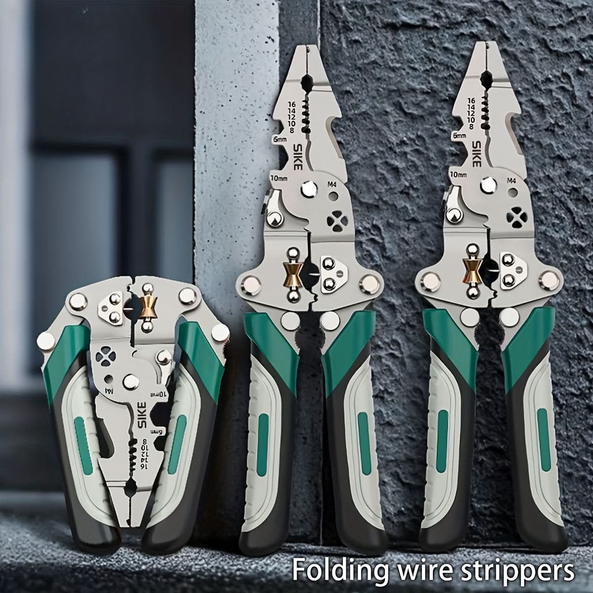 Wire Stripper Pliers Cutting Crimping & Stripping Foldable