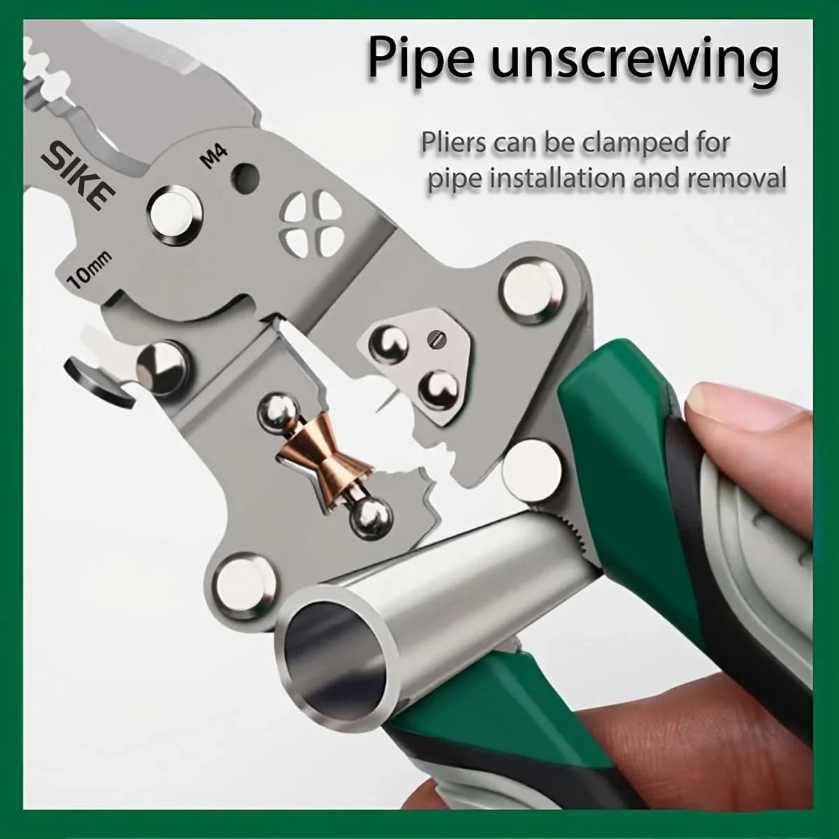 Wire Stripper Pliers Cutting Crimping & Stripping Foldable