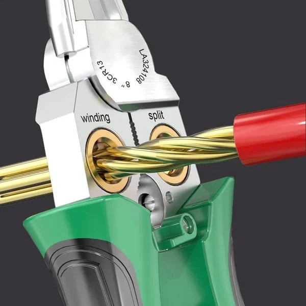 Wire Stripping Pliers Seven-in-One Multi-Function Spring-Loaded Handles