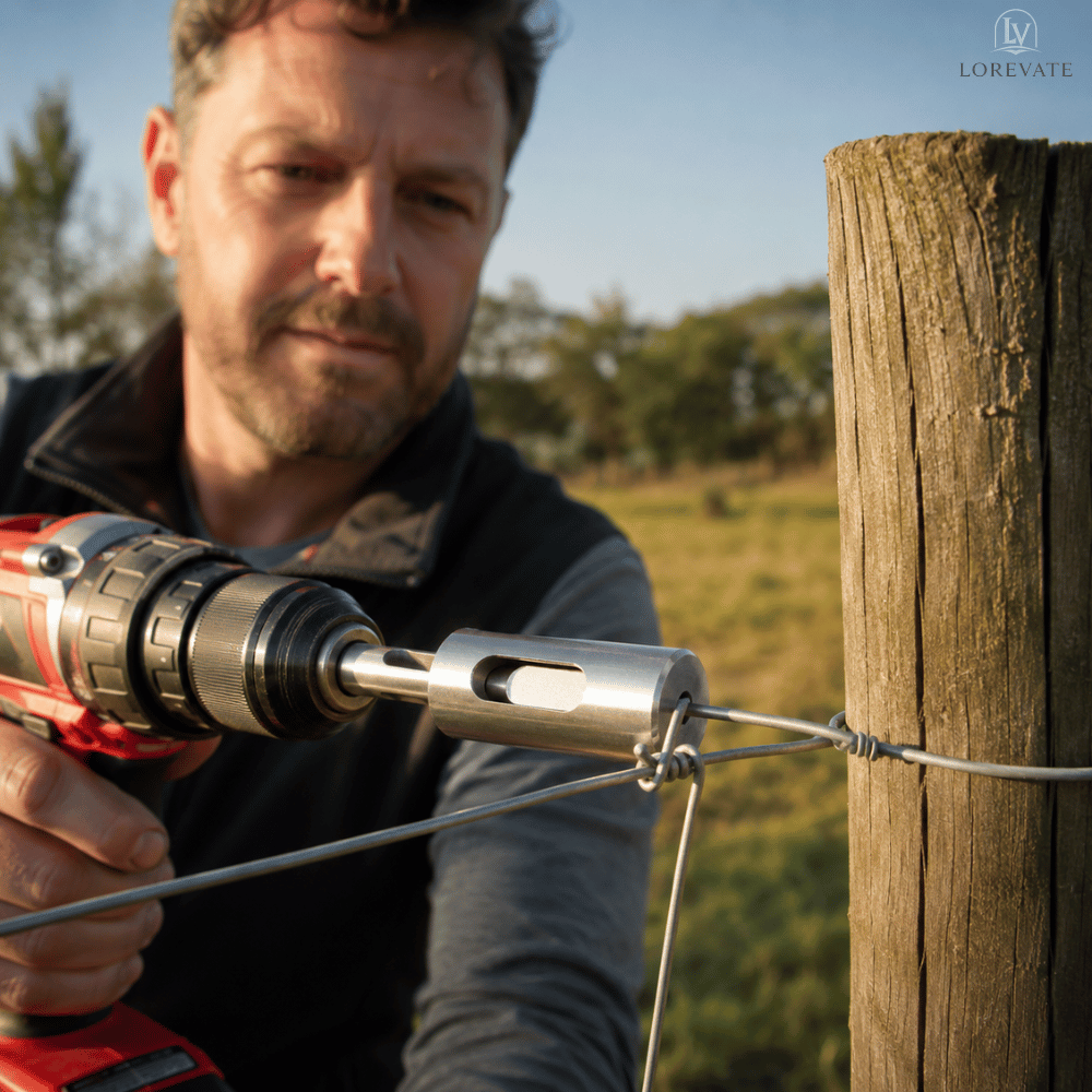 Wire Twister Attachment Hardened Steel Triangular Non-Slip Shaft