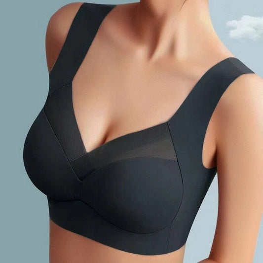 Wireless Bra Seamless Wire-Free Support Wide Straps