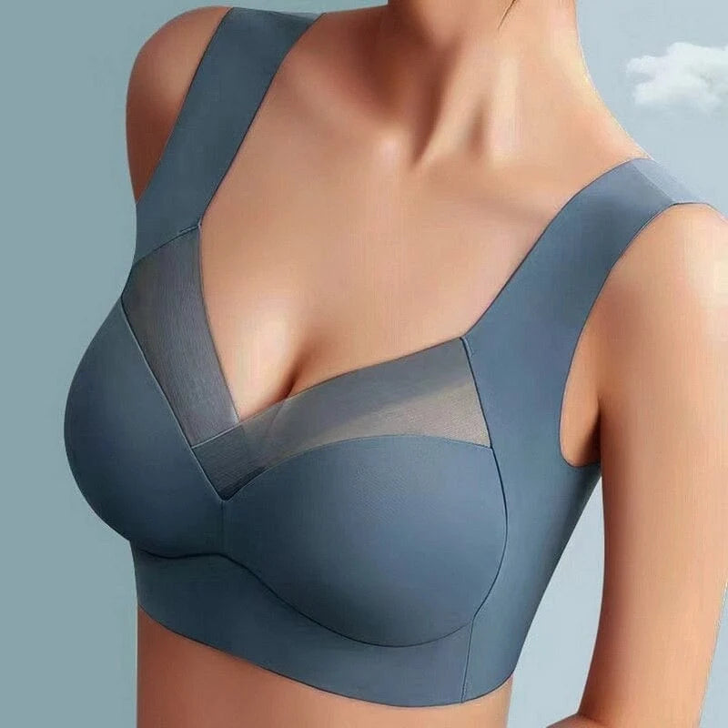 Wireless Bra Seamless Wire-Free Support Wide Straps