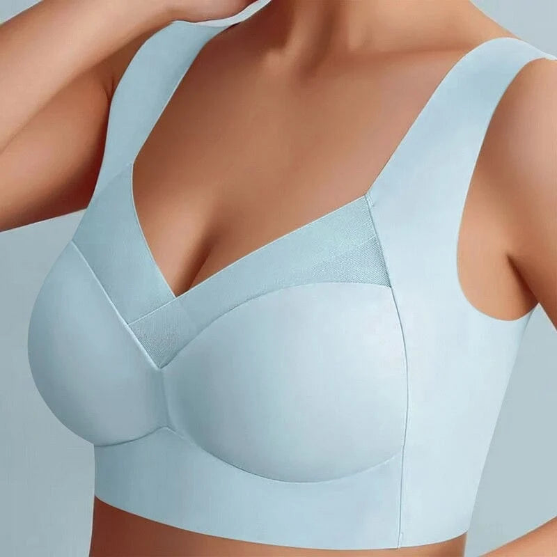 Wireless Bra Seamless Wire-Free Support Wide Straps