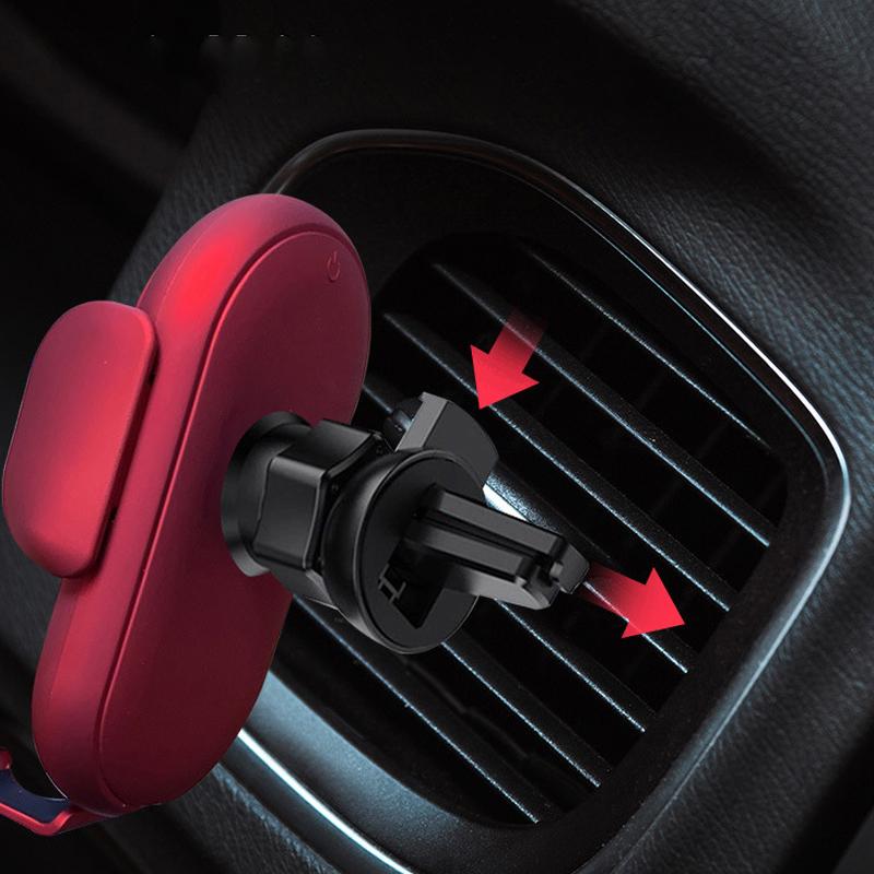 Wireless Car Charger 15W Auto-Clamp Vent & Suction Mount