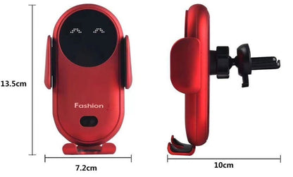 Wireless Car Charger 15W Auto-Clamp Vent & Suction Mount