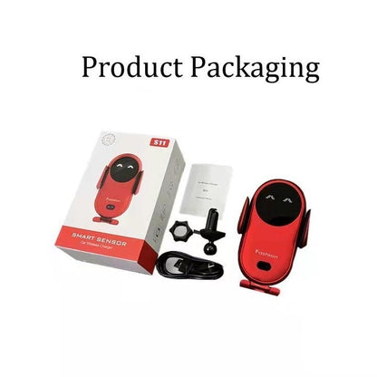 Wireless Car Charger 15W Auto-Clamp Vent & Suction Mount