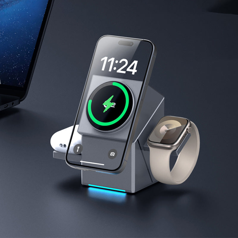 Wireless Charger 3-in-1 MagSafe & Foldable