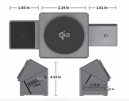 Wireless Charger 3-in-1 MagSafe & Foldable