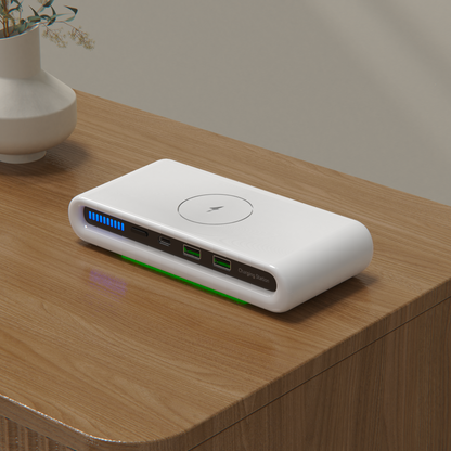Wireless Charger 4-in-1 Multi-Device USB-A Ports & LED Indicator