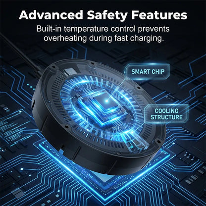 Wireless Charger Under-Desk Mount Through-Tabletop Fast Charging