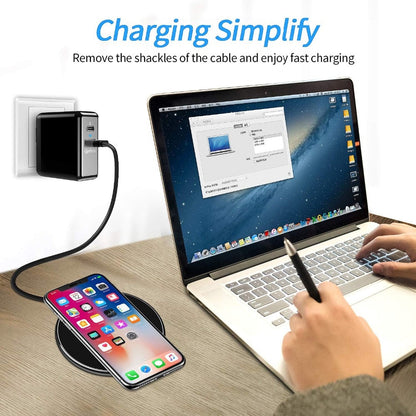 Wireless Charging Pad 30W Fast Charging USB-C Cable Included