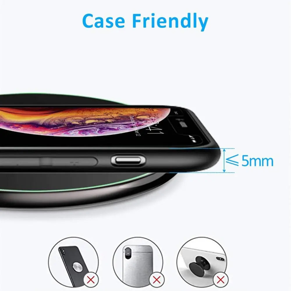 Wireless Charging Pad 30W Fast Charging USB-C Cable Included
