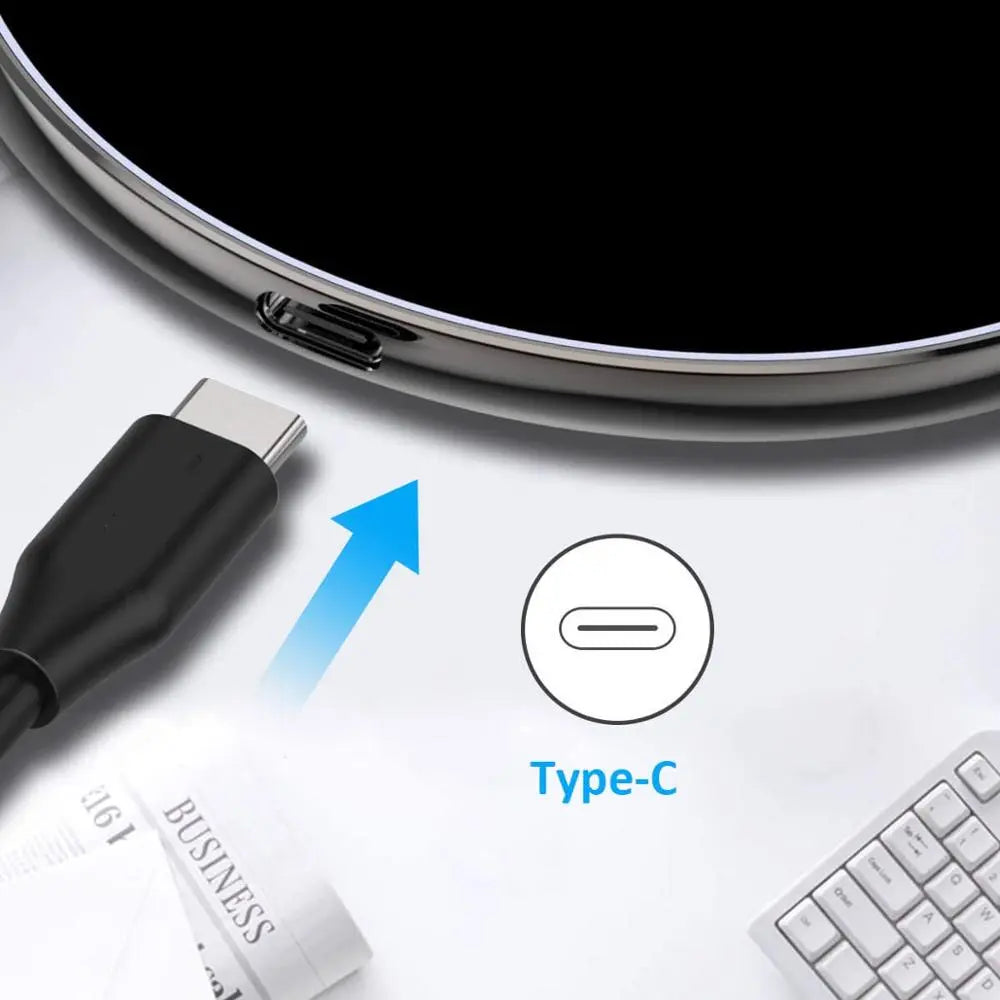 Wireless Charging Pad 30W Fast Charging USB-C Cable Included
