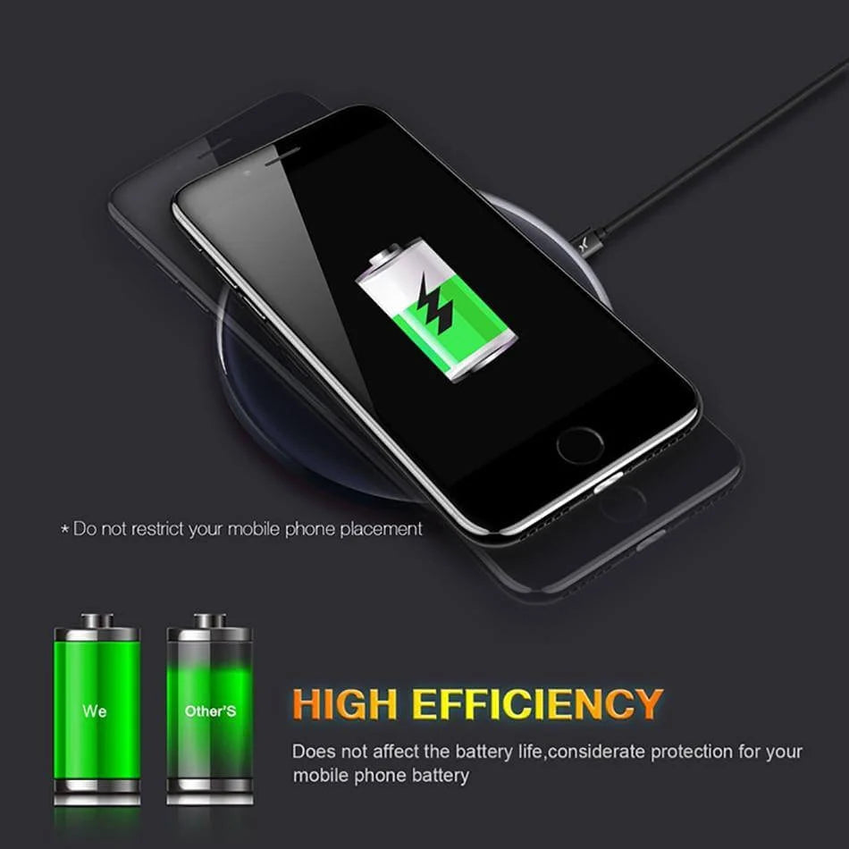 Wireless Charging Receiver Qi-Compatible Slim Plug-In Design