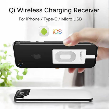 Wireless Charging Receiver Qi-Compatible Slim Plug-In Design