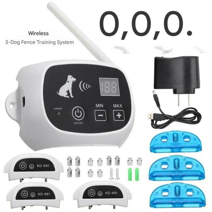 Wireless Dog Fence Adjustable Range Waterproof Rechargeable Collar