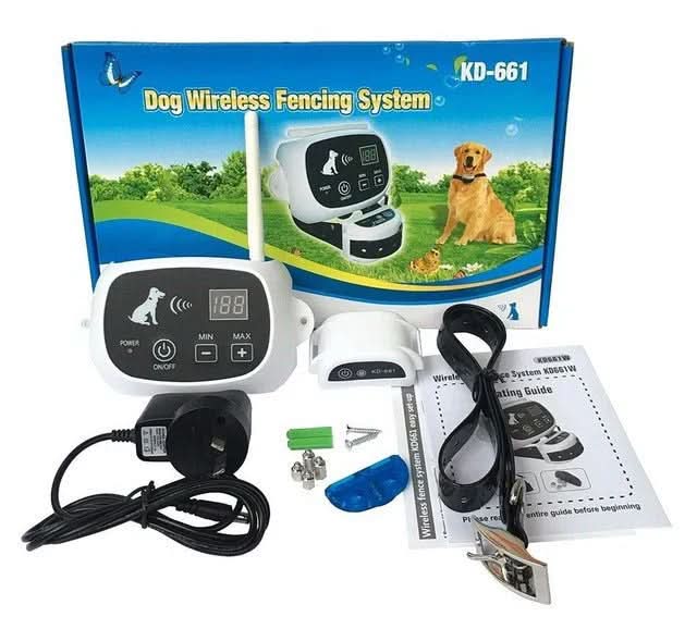 Wireless Dog Fence Adjustable Range Waterproof Rechargeable Collar