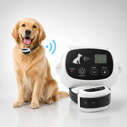 Wireless Dog Fence System Adjustable Radius Waterproof Collar