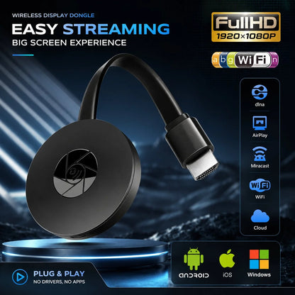 Wireless HDMI Adapter Full HD 1080p AirPlay Miracast DLNA