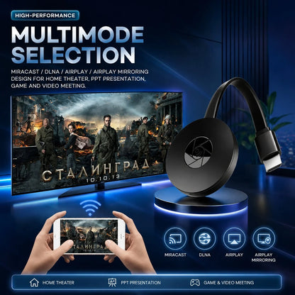 Wireless HDMI Adapter Full HD 1080p AirPlay Miracast DLNA