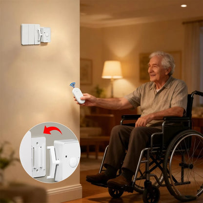 Wireless Light Switch USB Rechargeable 433 MHz Adhesive Mount