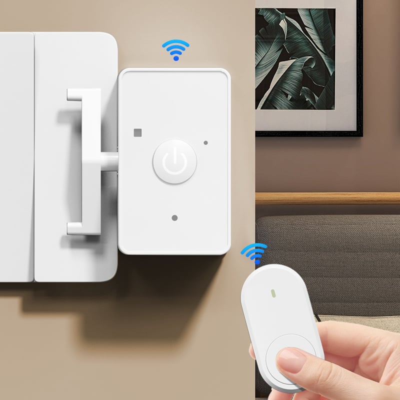 Wireless Light Switch USB Rechargeable 433 MHz Adhesive Mount
