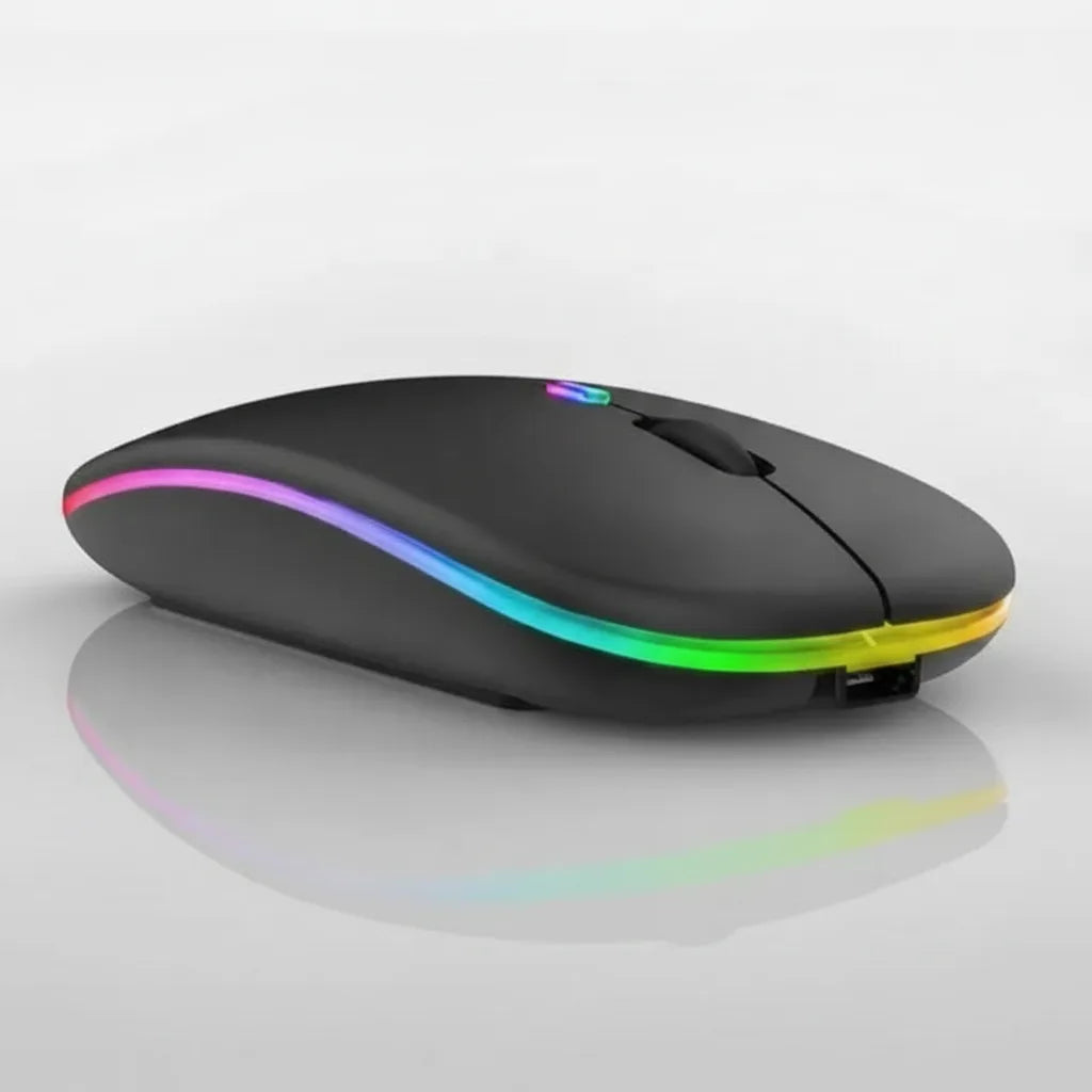 Wireless Mouse Rechargeable Bluetooth & USB Receiver