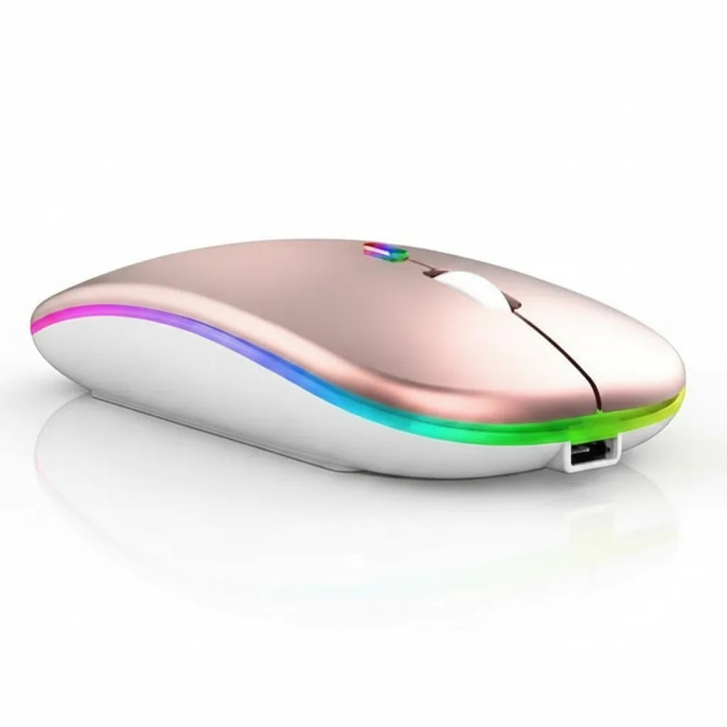 Wireless Mouse Rechargeable Bluetooth & USB Receiver