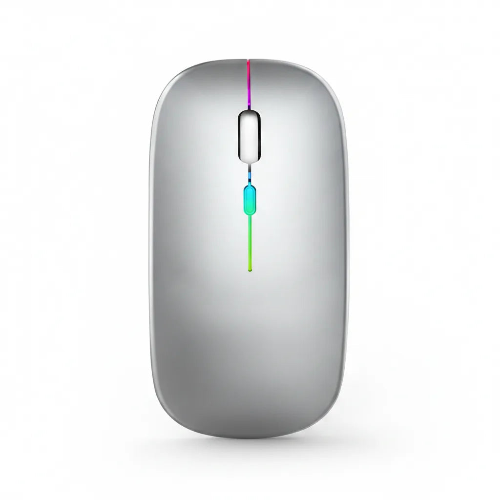 Wireless Mouse Rechargeable Bluetooth & USB Receiver